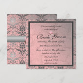 Roze golfbreker uitnodiging tot demvragen (Voorkant / Achterkant)