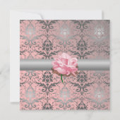 Roze golfbreker uitnodiging tot demvragen (Achterkant)