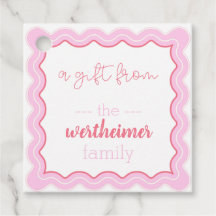 roze golfcadeau labels