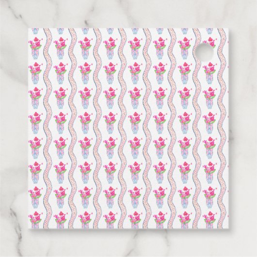 roze golfcadeau labels (Achterkant)