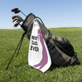 Roze Golfer Silhouet Custom Beste golfhanddoeken Golfhanddoek (Groen)