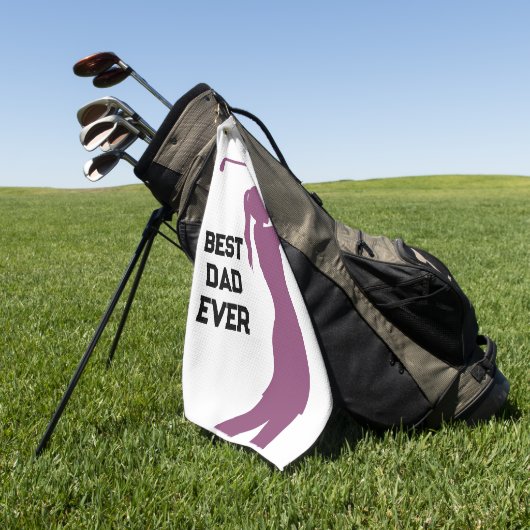 Roze Golfer Silhouet Custom Beste golfhanddoeken Golfhanddoek (Groen)