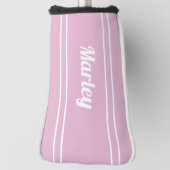 Roze Golfer-sport Dames en heren Trendy-monogramme Golfheadcover (Draai 90)