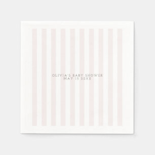 Roze golfkar baby shower servet