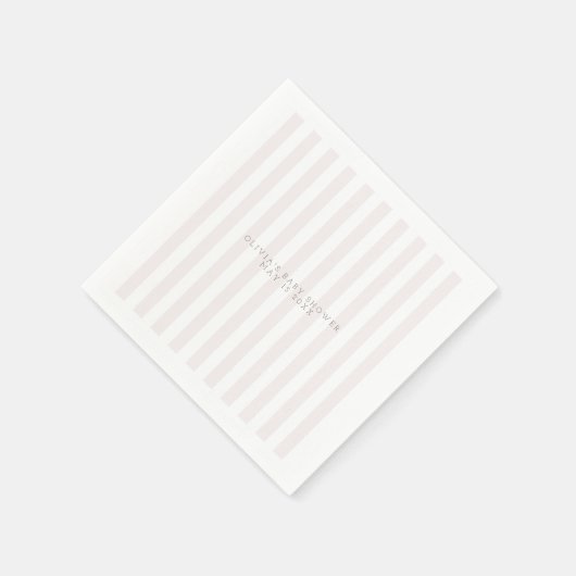 Roze golfkar baby shower servet (Hoek)