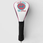 Roze Golfkar BFTG Driver Hoesje Golfheadcover (Voorkant)