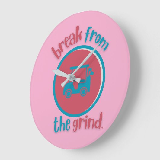 Roze golfkar BFTG klok (Hoek)