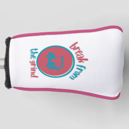 Roze Golfkar BFTG Putter Hoesje Golfheadcover