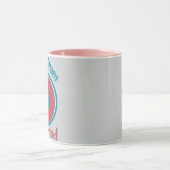Roze Golfkar Coffee Mug Mok (Midden)