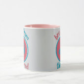 Roze Golfkar Coffee Mug Mok (Midden)