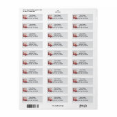 Roze golfkar gepersonaliseerd etiket (Full Sheet)