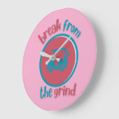 Roze Golfkar Klok (Hoek)