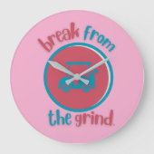 Roze Golfkar Klok (Voorkant)