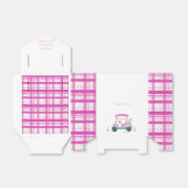 Roze Golfkar met Baby shower Dank u Favor Bedankdoosjes (Uitgevouwen)