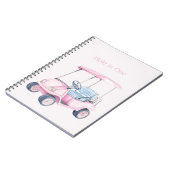 Roze Golfkar Notitieboek (Linkerzijde)