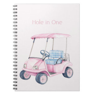 Roze Golfkar Notitieboek