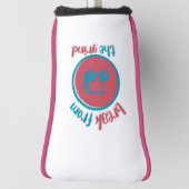 Roze Golfkar Putterhoes Golfheadcover (Draai 90)