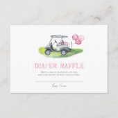 Roze Golfluier Raffle Enclosure Kaart (Voorkant)