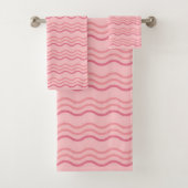 Roze Golfpatroon Handdoek (Insitu)