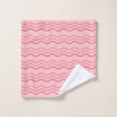 Roze Golfpatroon Handdoek (Wasdoekje)