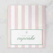 Roze Golftent Menu Kaarten (Buitenkant ongevouwen)