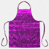 Roze golven Abstracte golflengtes Schort (Voorkant)