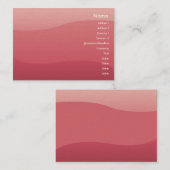 Roze golven - Chubby Visitekaartje (Voorkant / Achterkant)