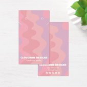 Roze golven die Ketting juwelen vertonen Kaart (Bureau)