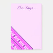 Roze golven en paarse harten post-it® notes (Voorkant)