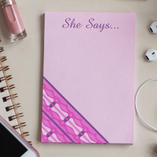Roze golven en paarse harten post-it® notes