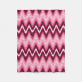 Roze golven fleece deken (Voorkant)
