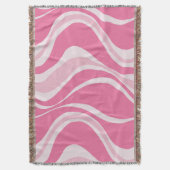 Roze golven gooien deken (Voorkant Verticaal)