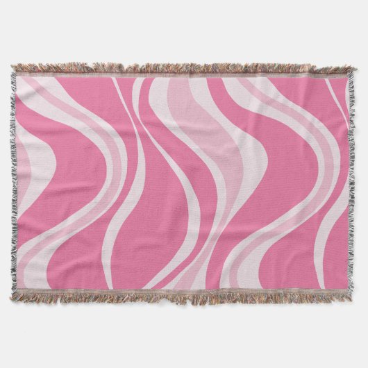 Roze golven gooien deken (Voorkant)