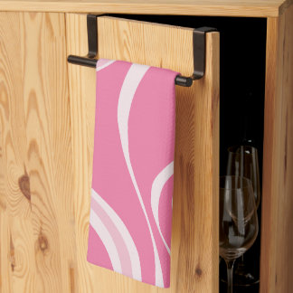 Roze Golven Keuken Handdoek
