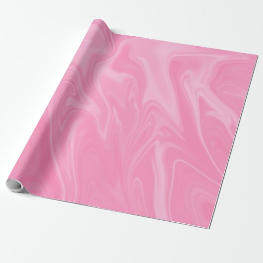 Roze golven schilderen | Beste minimale abstracte Cadeaupapier (Uitgerold)