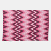 Roze golven theedoek (Horizontaal)