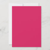Roze golvende vuile dertig minimalistische 30e ver kaart (Achterkant)