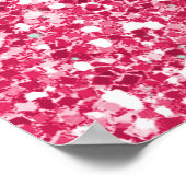 roze gom roze luipaard dierlijk drukwerk poster (Hoek)