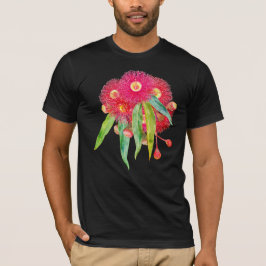Roze gombloem Eucalyptus bloeit T-shirt