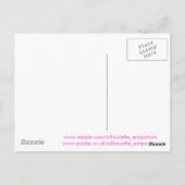 Roze gordeldier briefkaart (Achterkant)