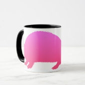 Roze gordeldier mok (Voorkant links)
