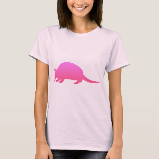 Roze gordeldier t-shirt (Voorkant)