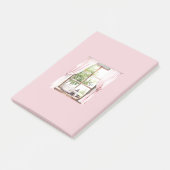 Roze Gordijnen Kat Slapend Raam Post-it® Notes (Schuin)