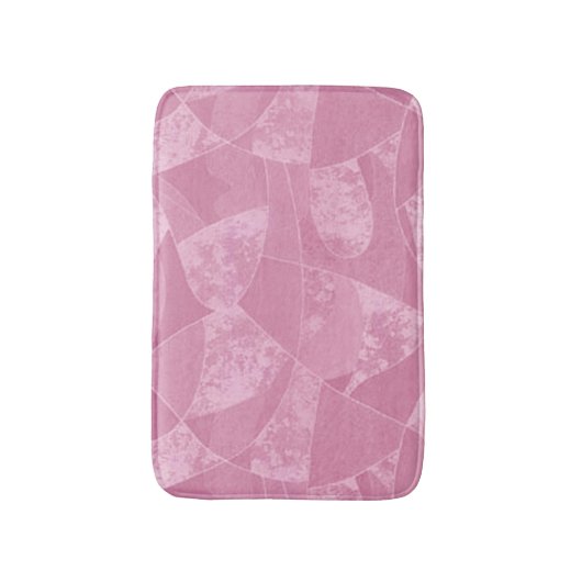 Roze gordijnglas Bath Mat. Badmat (Voorkant Verticaal)
