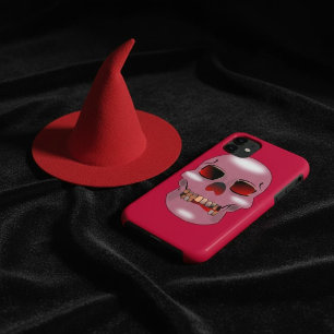 Roze Goth Schedel Hoesje voor Telefoon