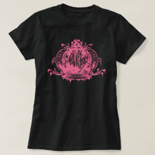 Roze gothic Decayed Crown T-shirt
