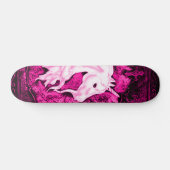 Roze gothic Unicorn Deck Persoonlijk Skateboard (Horizontaal)