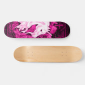Roze gothic Unicorn Deck Persoonlijk Skateboard (Horizontaal)