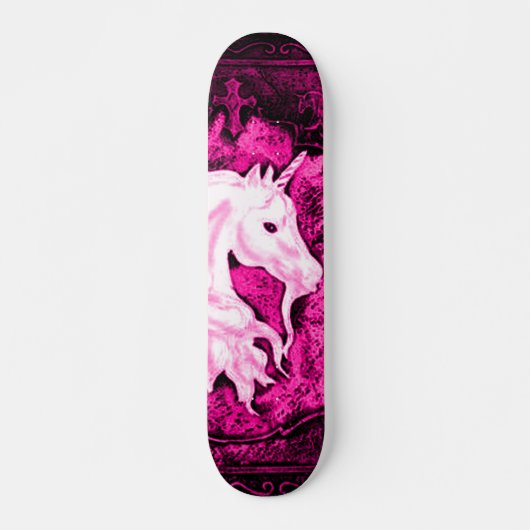 Roze gothic Unicorn Deck Persoonlijk Skateboard (Voorkant)