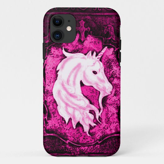 Roze Gotische Eenhoorn Case-Mate iPhone Case (Achterkant)